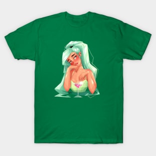 Cosmopolitan Green haired Girl T-Shirt